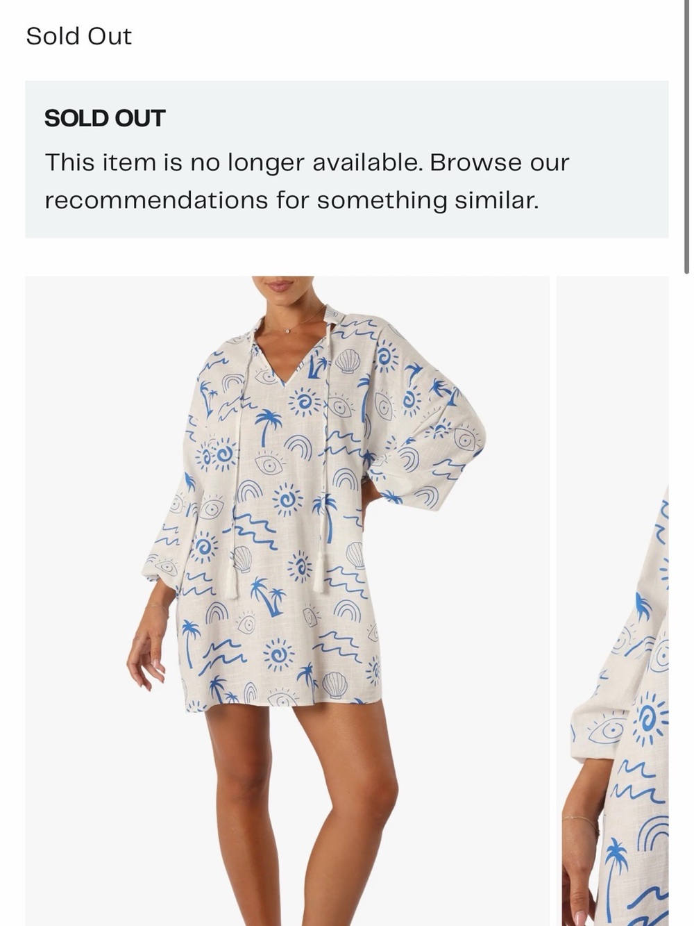 Laila Vacation Split Neck Minidress
Petal & Pup